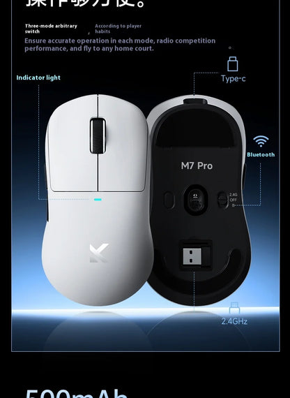 MCHOSE M7 Ultra Ergonomische gamingmuis PAW3950 Super Sensor TOPSPEED 8000Hz polling rate lichtgewicht ontwerp Realtek Master-muizen