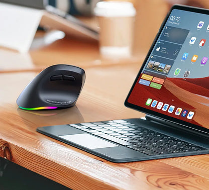 Left Hand Wireless Mouse Bluetooth Mouse Gamer Ergonomic 2400DPI Silent Mouse For MacBook Tablet Laptops Computer PC 2.4G Mice