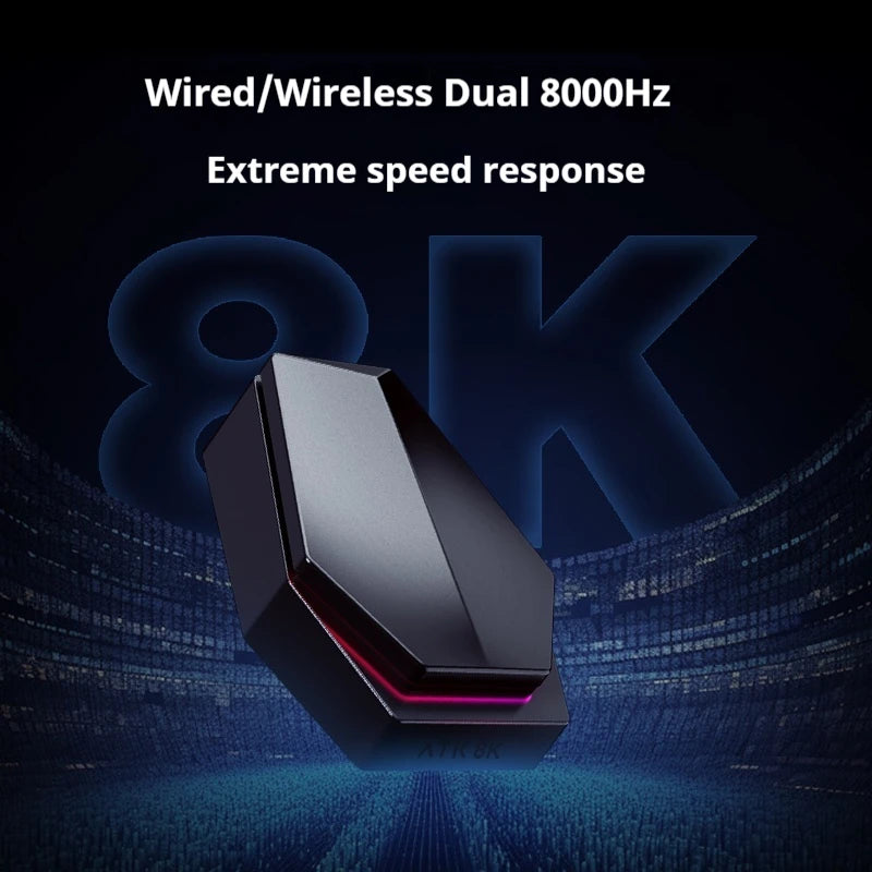 Ratón gaming inalámbrico ATK Z1 Pro Max Ultra con patas personalizadas, PAW3950, velocidad inalámbrica ultrainteligente, tasa de sondeo 8k y baja latencia de 0.39ms