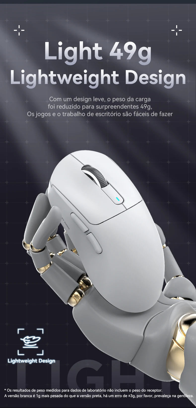 Atack Shark X3 PAW3395 Mouse Lightweight Wireless Gaming Mouse, Tri-Mode Mouse, 26K DPI PAW3395, PC/Laptop/Win/Mac
