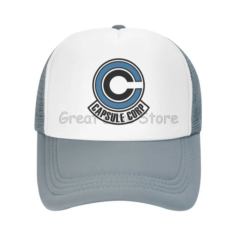 Capsule Corp – czapki baseballowe z siateczką, unisex, czapki typu „trucker” w stylu hip-hopowym, czapki „dad hat” z motywami anime DBZ, czapki wyścigowe z regulacją, letnie czapki typu „trucker” i czapki typu „snapback”