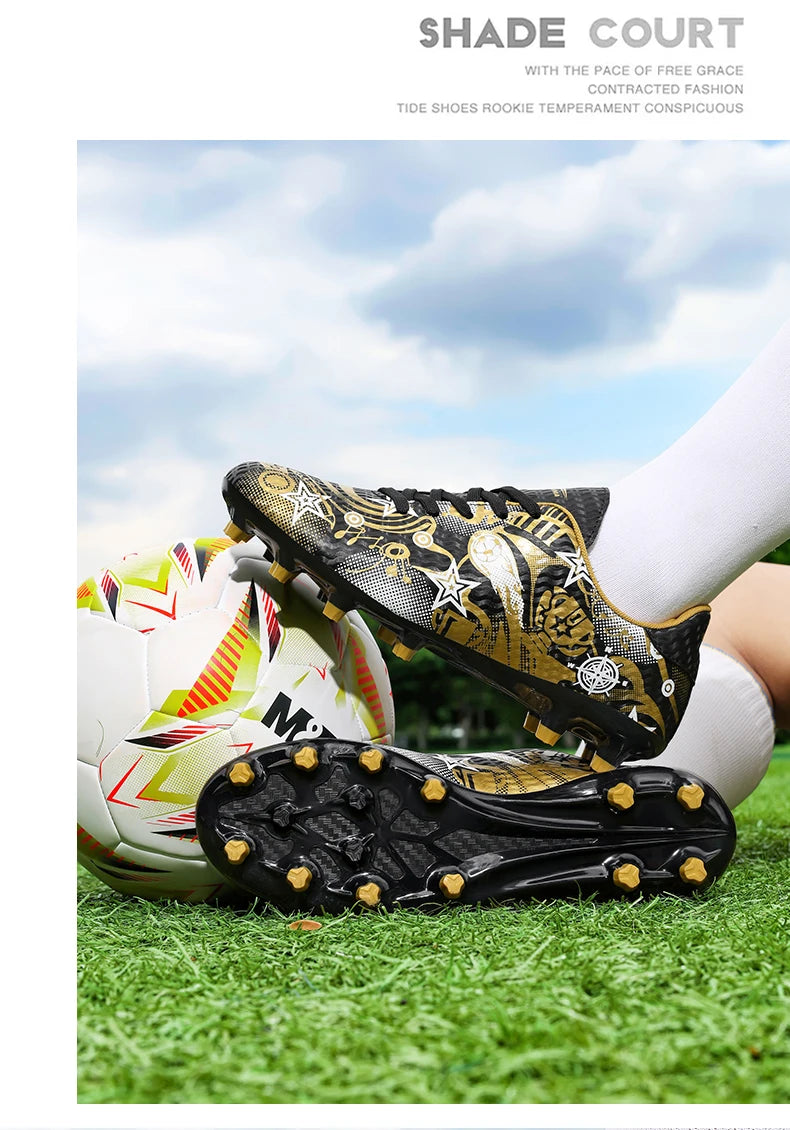 New Men’s Soccer Shoes Boys Original Football Shoes TF/AG Indoor Professional Football Field Boots Society Cleats Sneakers Non-Slip