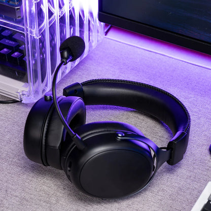 AKKO Verge S9 Gaming-Headset mit Mikrofon – 53mm-Treiber, Quad-Mode Wireless Bluetooth 5.3, 7.1 Surround Sound FPS Pro Gaming-Kopfhörer