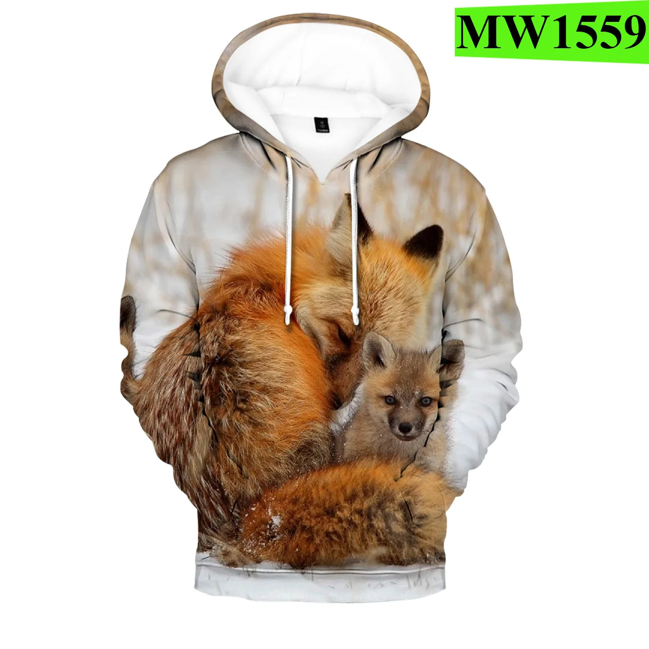 Popularne bluzy z kapturem i bluzy Hip Hop Novelty z wygodnym nowym nadrukiem 3D Fox, dla mężczyzn/kobiet, dorosłych/dzieci, casualowe bluzy wkładane przez głowę