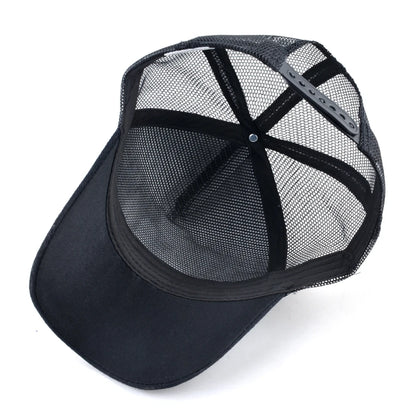 Modieuze baseballpet met geborduurde wolfspatch, snapback, hiphop-truckerpetten voor heren en dames, ademende pet met klep voor buitengebruik