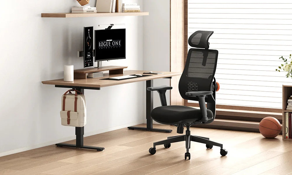 NEWTRAL MAGICH003 Ergonomic Office Chair, Adaptive Lower Back Support Gamer Chair, Adjustable Headrest Seat Depth Office Chair