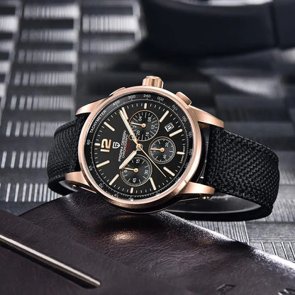 Pagani Design For Mens Watch Chronograph Japan Vk63 Sport Quartz Wristwatch Sapphire Date 100m Waterproof Reloj Hombr Masculino