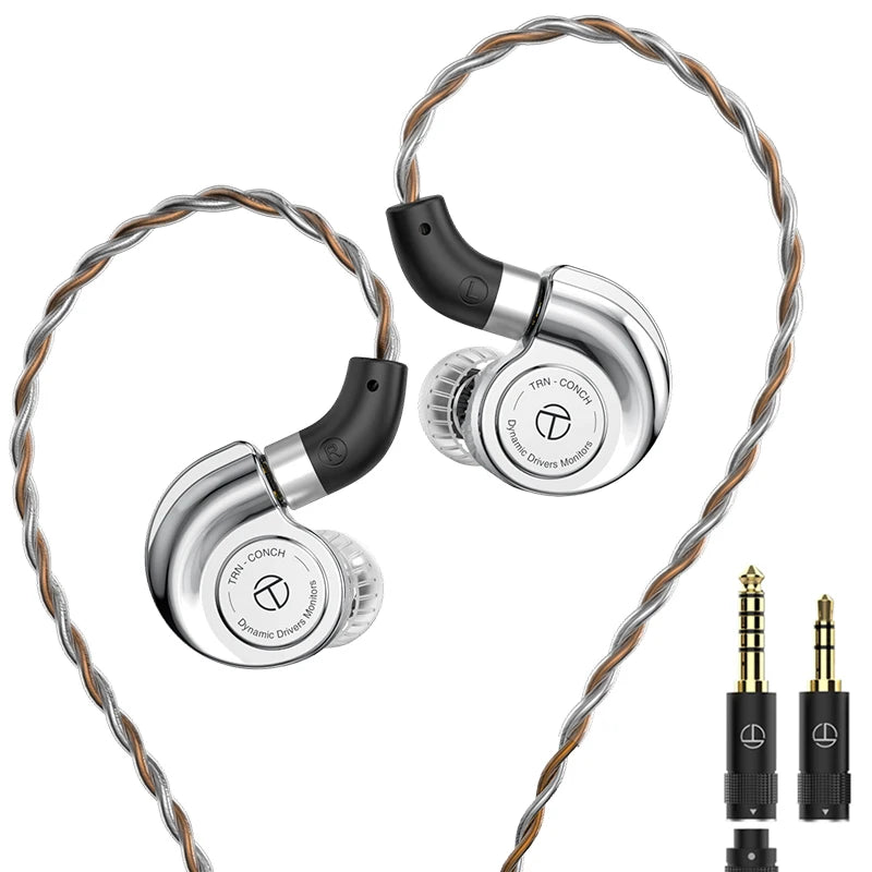 TRN Conch Lucky Bag Monitor In-Ear – Auricolari HiFi cablati dinamici DLC Diamond con filtri a ugello di accordatura per Xiaomi