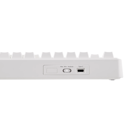 Teclado mecânico EPOMAKER x AULA F75 com fio, 75%, layout ANSI US, gasket, hot-swap, para Mac/WIN/Android, com botão rotativo