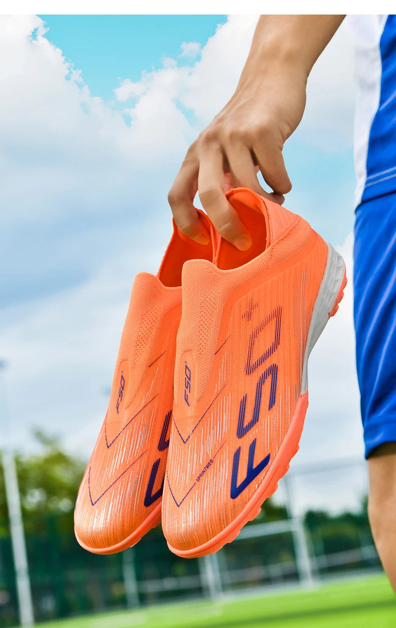 New Men's Football Boots Turf Comfortable Cleats Futsal Non Slip Soccer Shoes Sport Ultralight Fg Grass Indoor Adult Non-Slip