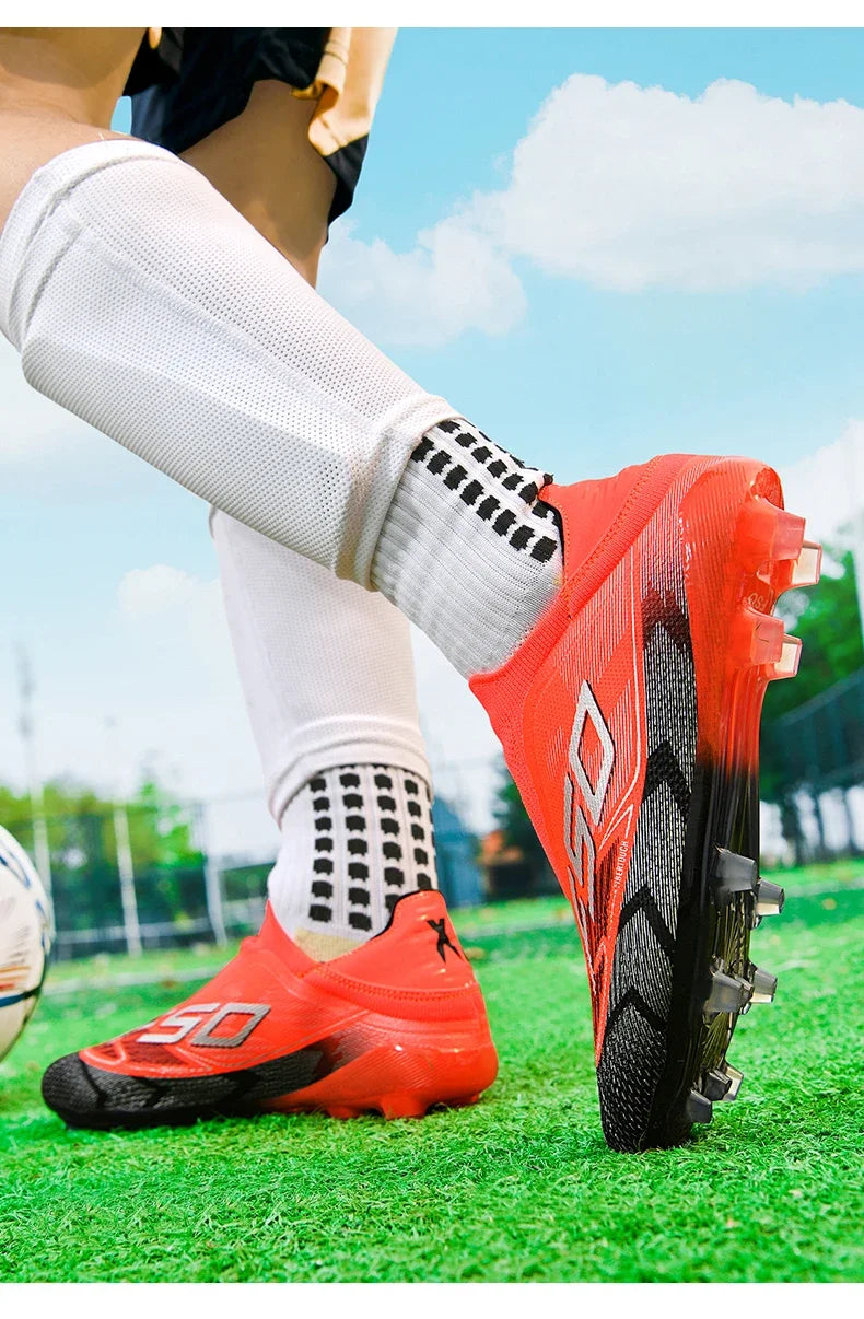 Men New Indoor TF Football Boots High Quality Training Original Male Breathable Non Slip Soccer Shoes Turf Futsal Football Shoes