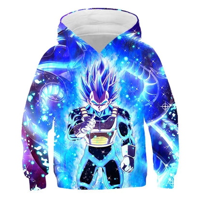 2025 Autumn Cool Dragon Ball Z Kids Boys Sweatshirts Children Casual Boy Hoodies Pullover Anime Dragon Ball Hoodie Hooded Coats