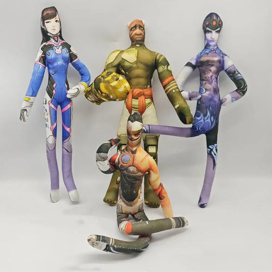 26cm įvairių pozų lankstaus korpuso su viela anime žaidimo Overwatch D.Va / Doomfist / Genji / Widowmaker pliušinė žaislinė figūrėlė – pliušinė lėlė