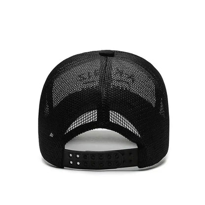 Summer Hats For Men And Women Mesh Baseball Caps Fashion Embroidered Visor Hat Outdoor Embroidered Letter Sun Protection Hat
