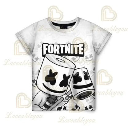 Battle Royale 3D Fortnite T-Shirt – Shirts für Herren und Damen, Jungen und Mädchen, Victory-Cartoon-Oberteile, Teenager-Kleidung, Kinder-Hero-Game-Shirts und Tops