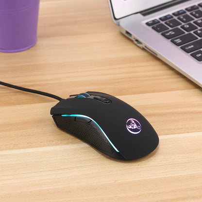 High-end Optical Professional Gaming Mouse with 7 Bright Colors LED Backlit and Ergonomic Design 3200 DPI for LOL CS Gamer