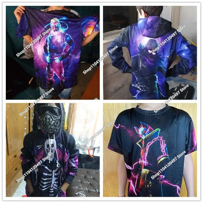 Fortnite Fighting Game 3D Print Hoodies Streetwear Children's Oversized Casual Sweatshirts Hoodie Man Coat Clothes