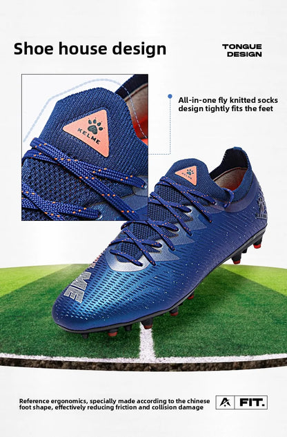 Kelme Adult Professional Soccer Shoes TF Nail Breaking Youth Training Football Boots MG Anti-Slip Match Football Shoes