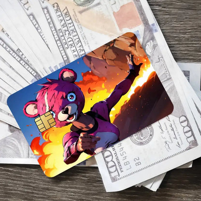 Αυτοκόλλητα κάρτας παιχνιδιού Fortnite Cuddle Team Leader για τραπεζική κάρτα, προστατευτική αδιάβροχη μεμβράνη κάλυψης, αυτοκόλλητο δώρο-έκπληξη