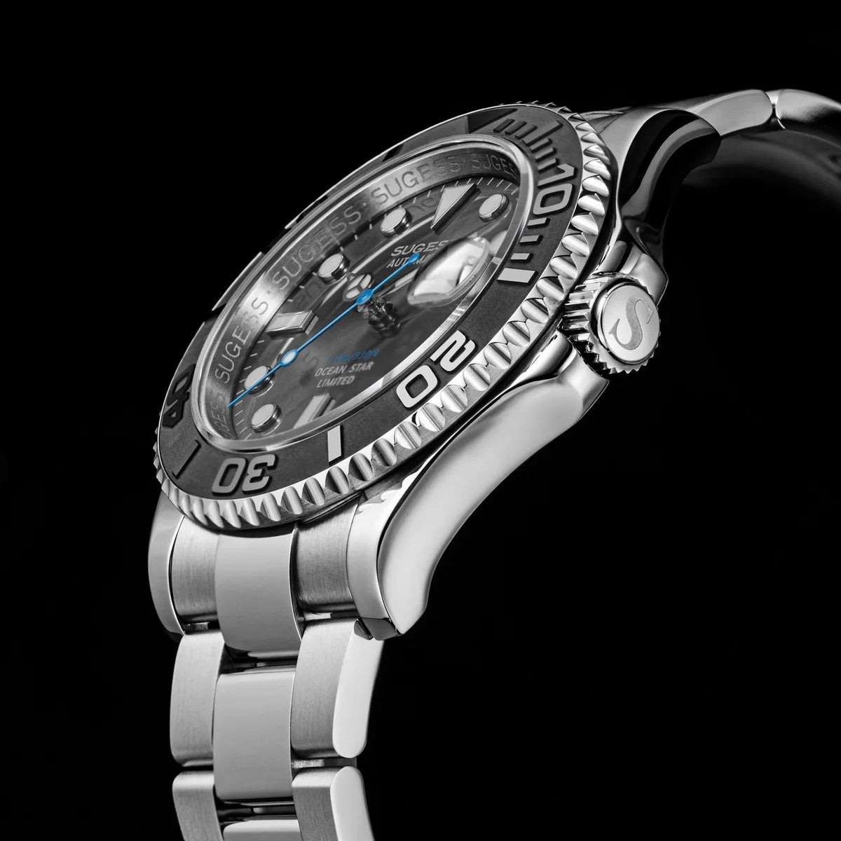 Sugess New Diving Men's Watch Automatic Mechanical WristWatches 10Bar NH35A Movement Sapphire Luminous Ceramic Bezel S450-2 2025