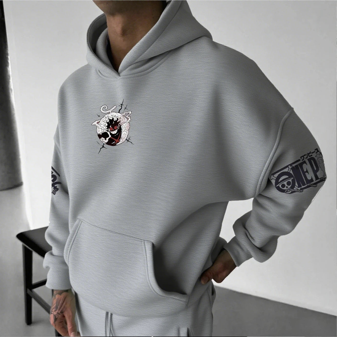 Anime Hoodie Men Women One Piece Luffy Gear 5 Nika Streetwear Casual Pullover Sweatshirt Autumn Winter Cosplay Long Sleeve Tops