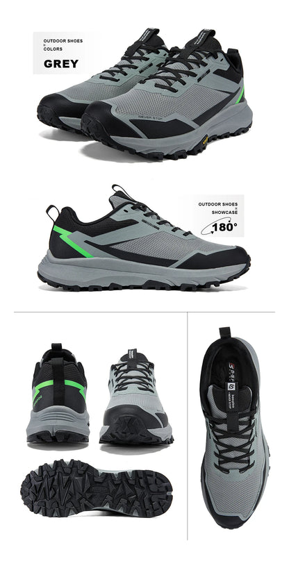 Baasploa herre-vandringssneakers – udendørs mode, lette, åndbare sko, herre-casual, skridsikre, slidstærke klatresko