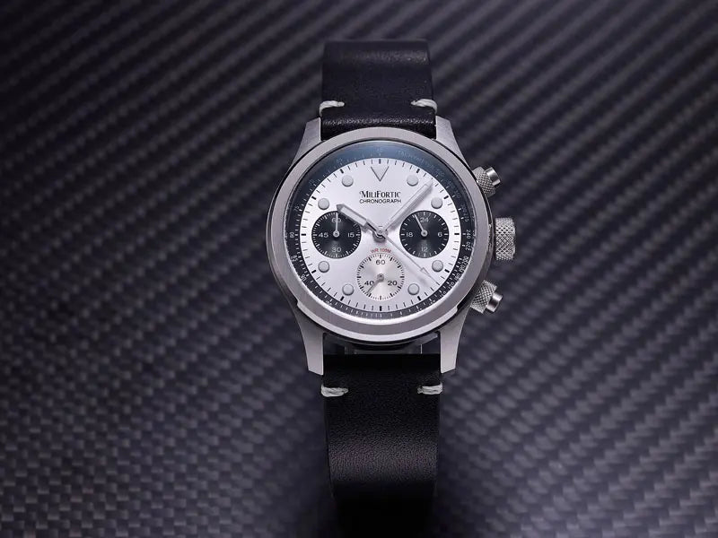 Milifortic 39MM Fashion Chronograph Watch Man R086 Retro C3 Luminous Stainless Steel Waterproof 100M VK63 Quartz Watches For Man