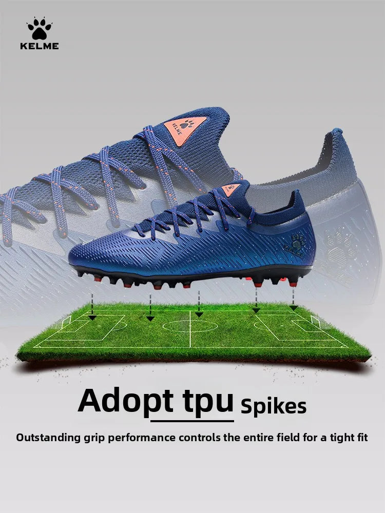 Kelme Adult Professional Soccer Shoes TF Nail Breaking Youth Training Football Boots MG Anti-Slip Match Football Shoes