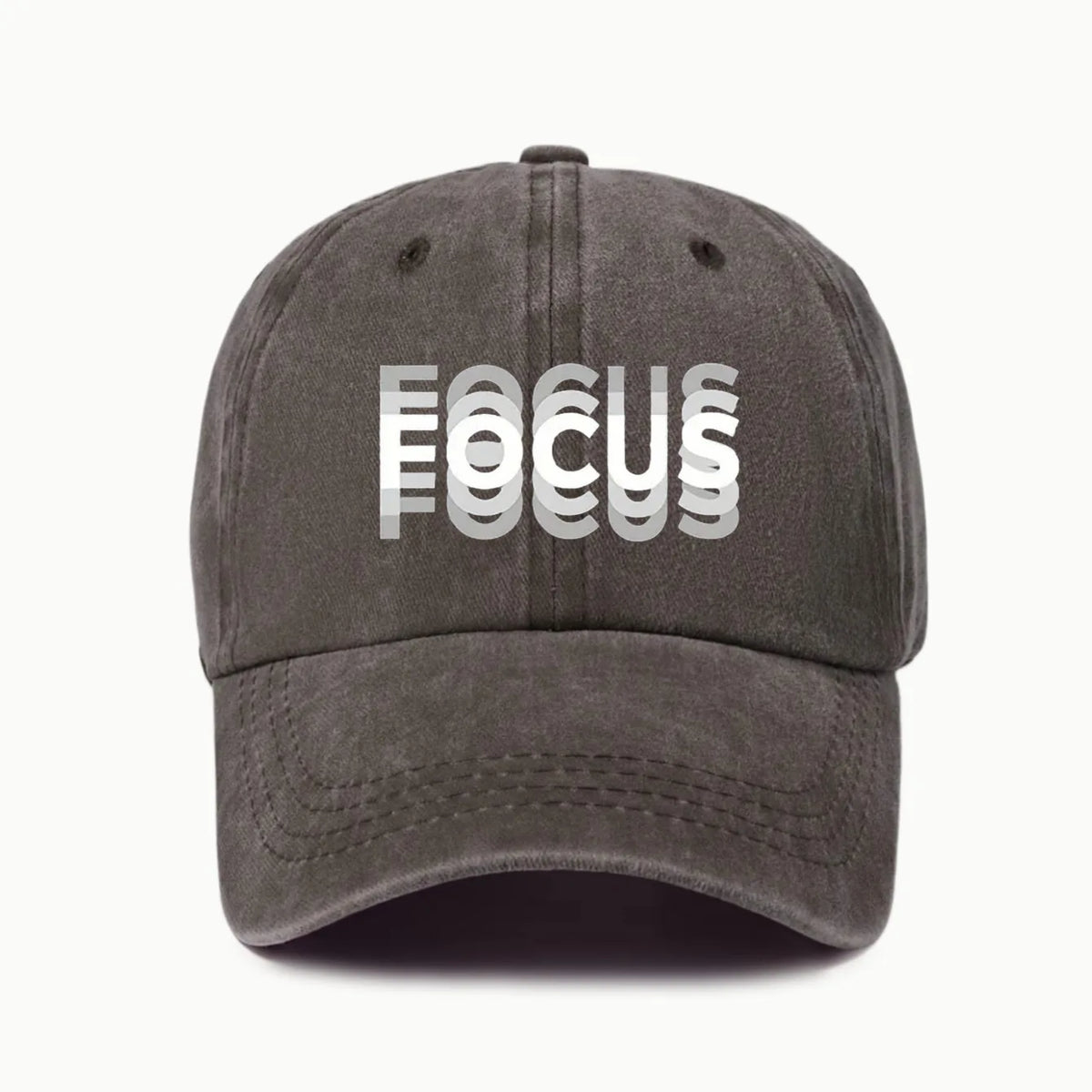 FOCUS Print Cap -pesetty puuvilla, säädettävä klassisen tyylin baseball-lippis, urheilullinen duckbill-lippis miehille ja naisille