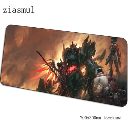 Overwatch mouse pad Cartoon Computer Mat 700x300x3mm gaming mousepad large Indie Pop mouse pad keyboard games PC gamer desk