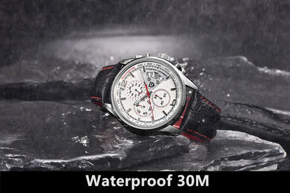 Orologio cronografo PAGANI DESIGN da uomo al quarzo multifunzione, stile militare da pilota