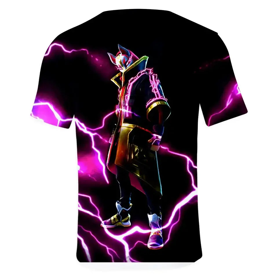 Christmas Fortnite 3d T-shirt Tees Battle Royale Streetwear Kids Victory Game Men and Women Harajuku T Shirt Teen Clothes