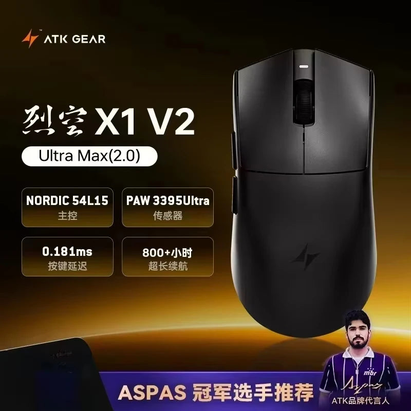 ATK Blazing Sky X1/X1V2 kabellose Gaming-Maus 8K Low Latency, leichte FPS Liekong E-Sports-Gaming-Maus, individuelles PC-Zubehör