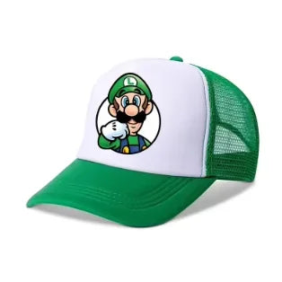 Mario Casual Baseball-zonnepetten Action Universele polyesterhoed Kinderartikelen Vrachtwagenchauffeursartikelen Volwassenen Verstelbaar Anime-accessoires