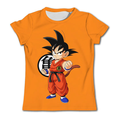 Cartoon Anime 7 Dragon Ball T-shirt for Children and Boys Cartoon T-shirt Short Sleeved Summer Men's Top Short Sleeved T-shirt