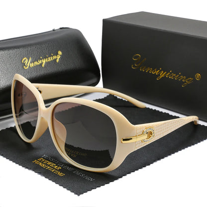 YSYX Polarized Women's Sunglasses Brand Designer Sun Glasses Fashion Classic Big Frame Glass Female Vintage Oculos De Sol ST2012