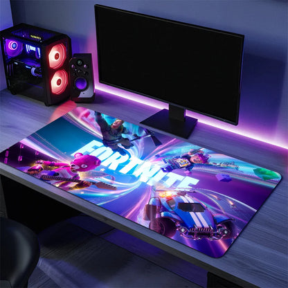 Tapete de Rato Gaming F-Fortnite Survival Battle, Grande, para Secretária e Teclado, Ergonómico, em Borracha, para PC e Escritório, Antiderrapante, Anti-Desfiamento, Personalizado para Casa