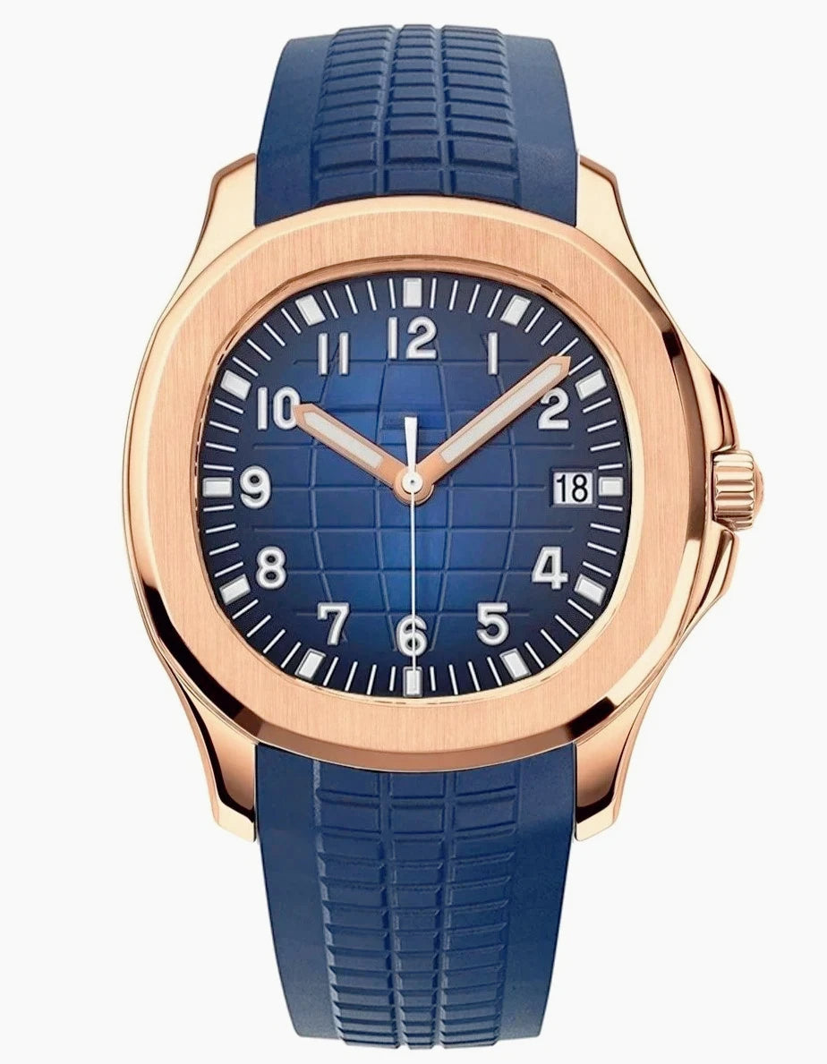 Automatic Men's Watch Sapphire Stainless Steel Sport Waterproof Luminous Rubber Mechanical Luxury Military Watches
