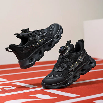 Ténis Desportivos Infantis em Malha, Modernos, para Estudantes, com Amortecimento, Antiderrapantes e Respiráveis, para Treino, Corrida Leve e Uso Diário