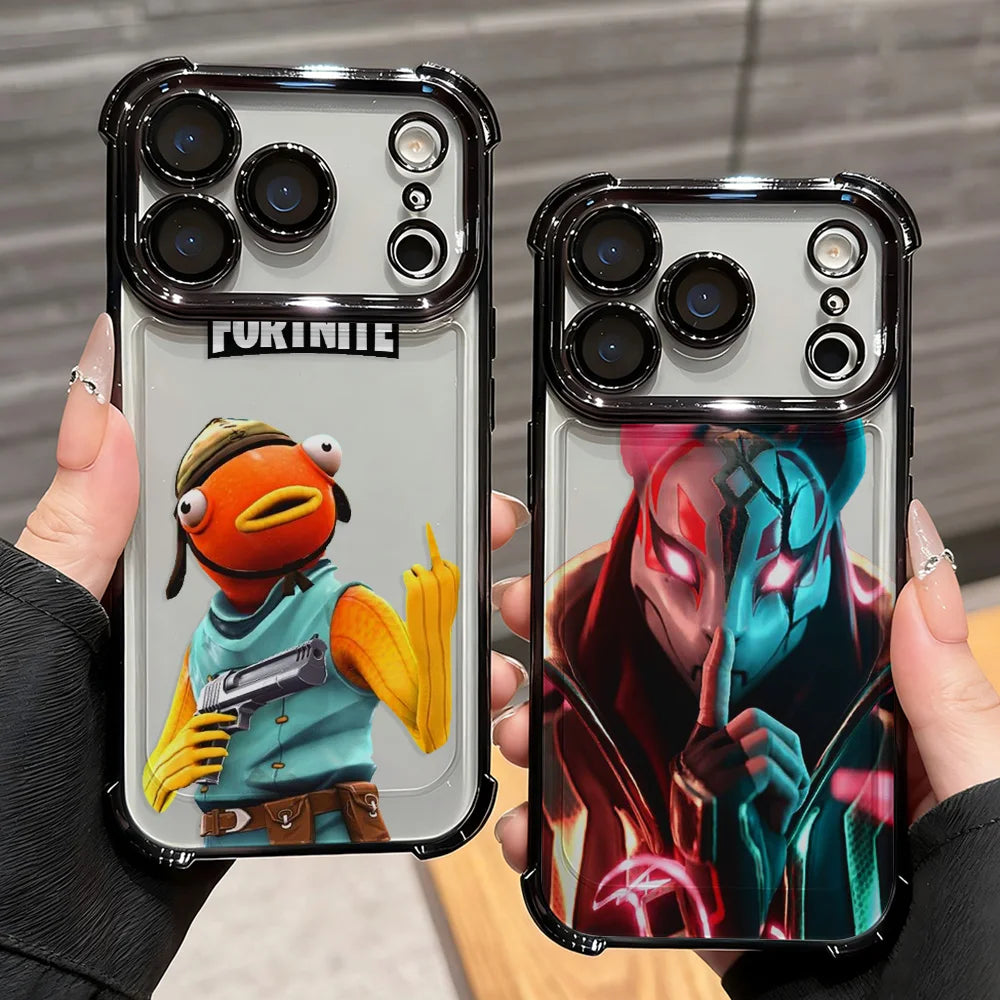 Anime Fortnite zaštitna maska za telefon za Xiaomi Redmi A7 15 A3 15C 14C K50 A1 Note 15 14 13 12 12s Pro Plus 4G 5G, otporna na padove