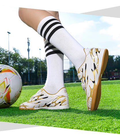 Kinder-Fußballschuhe für die Schule, professionelle Fußballstollen für Rasen, Trainings-Sportschuhe für Jungen, Outdoor- und Futsal-Fußballschuhe 28-38