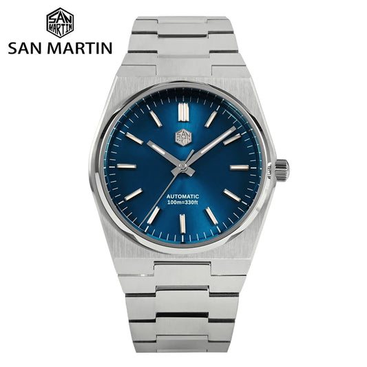 Orologio da uomo San Martin Classic 40mm Miyota 9015 di lusso elegante, orologio da polso meccanico automatico con bracciale a rilascio rapido SN0023