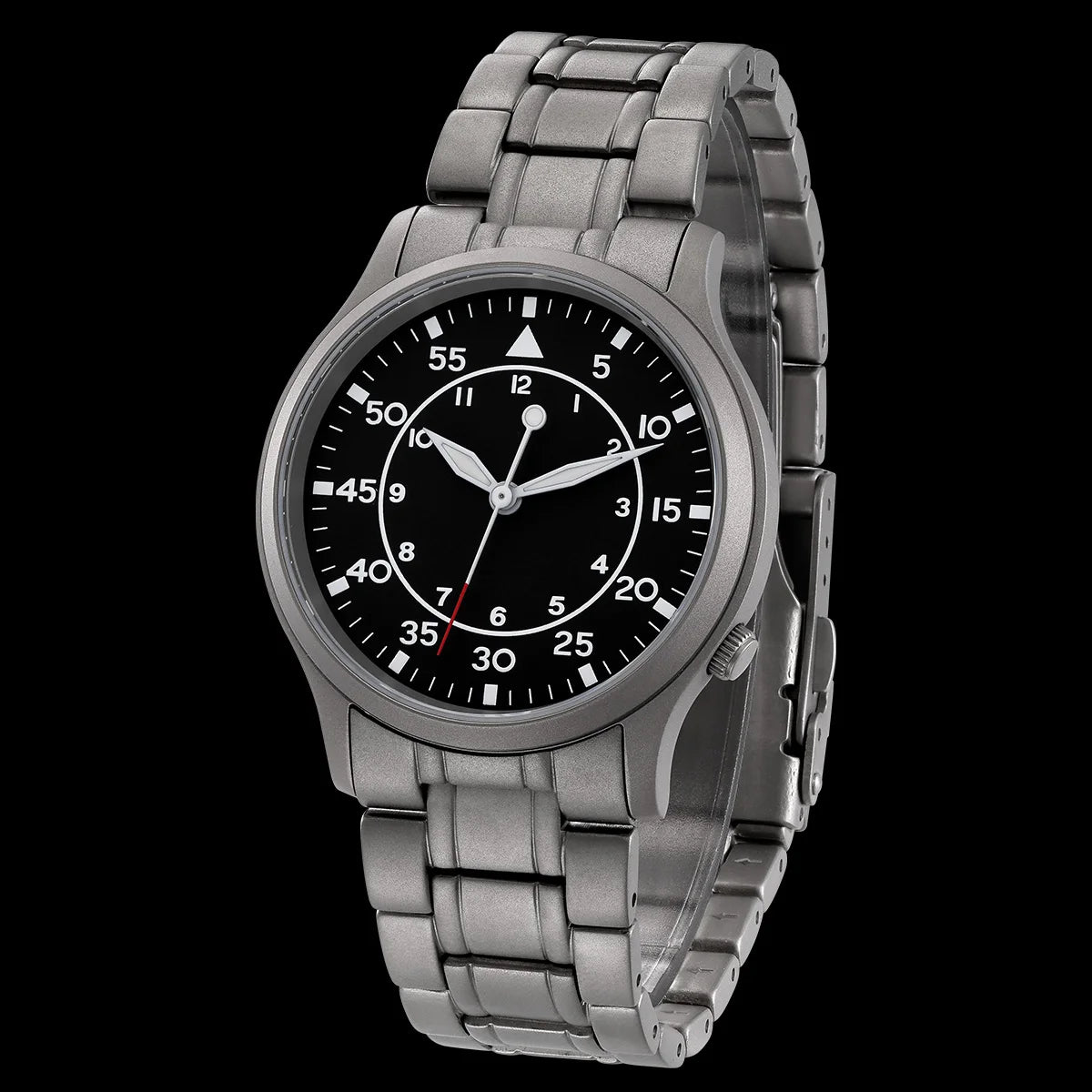 BERNY Titanium Men Wristwatch AR Coat Sapphire Fashion Wristwatch Luminous VH31 Ultra-thin Quartz Watch Waterproof 5ATM Watches