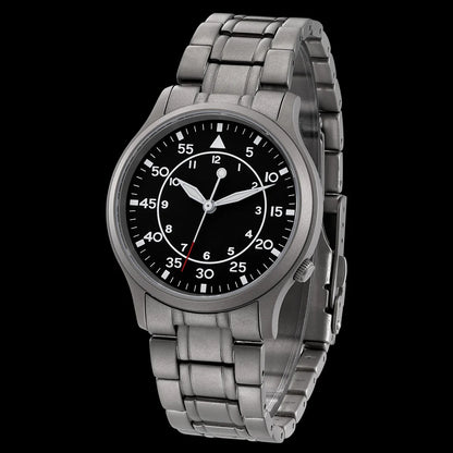 BERNY Titanium Men Wristwatch AR Coat Sapphire Fashion Wristwatch Luminous VH31 Ultra-thin Quartz Watch Waterproof 5ATM Watches