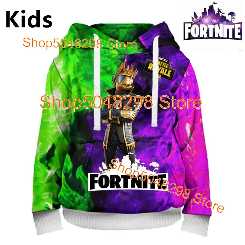 Hot Game Fortnite Hero Print Sweatshirt Boys Girls 3d Clothes Casual Kid Hoodies Children Adult Men Women Spring Autumn Pullover