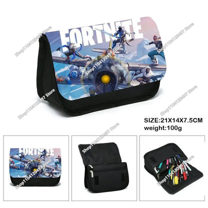 Shooting-Game-Federmäppchen FORTNITED für Jungen, große Kapazität, wasserdichtes Stifteetui, Büro-Schreibwaren, Geschenkspielzeug