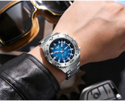 Yelang Watches V1035 44mm Men Diving Watch Human Kinetic Energy Watch 100m Waterproof Watches luminous Japan PX83 Sapphire