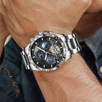 GLENAW Design Herrenuhr Top-Marke Luxusmode Business Automatikuhr für Herren Wasserdichte mechanische Uhr Montre Homme