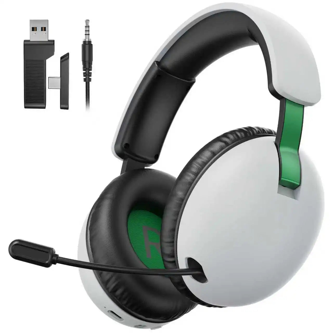 Acinaci BL500 kabelloses Gaming-Headset 2.4G Bluetooth 5.3 & kabelgebunden – Noise-Cancelling-Mikrofon, 30H Akku, 50mm-Treiber für PC, PS5, PS4