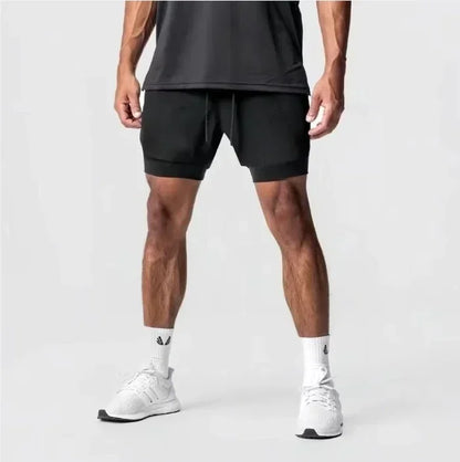 Bandai Dragon Ball Goku Printed Double-layer Shorts, Loose Men's and Women's Summer Sweat-wicking and Breathable Sports Shorts